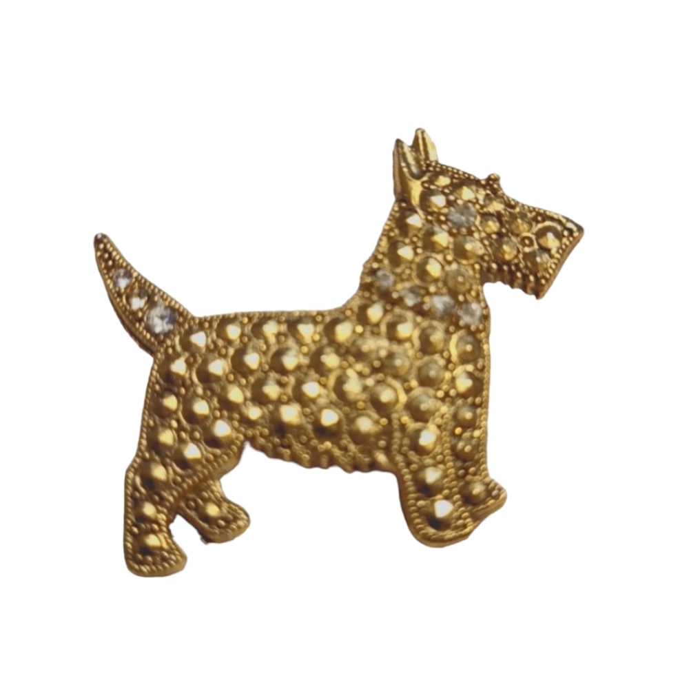 Vintage Scottish Terrier Dog Brooch - Picture 1 of 5